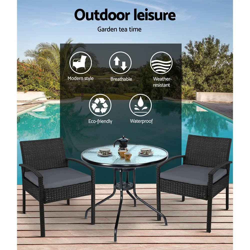 3PCS Outdoor Sofa Set With Table