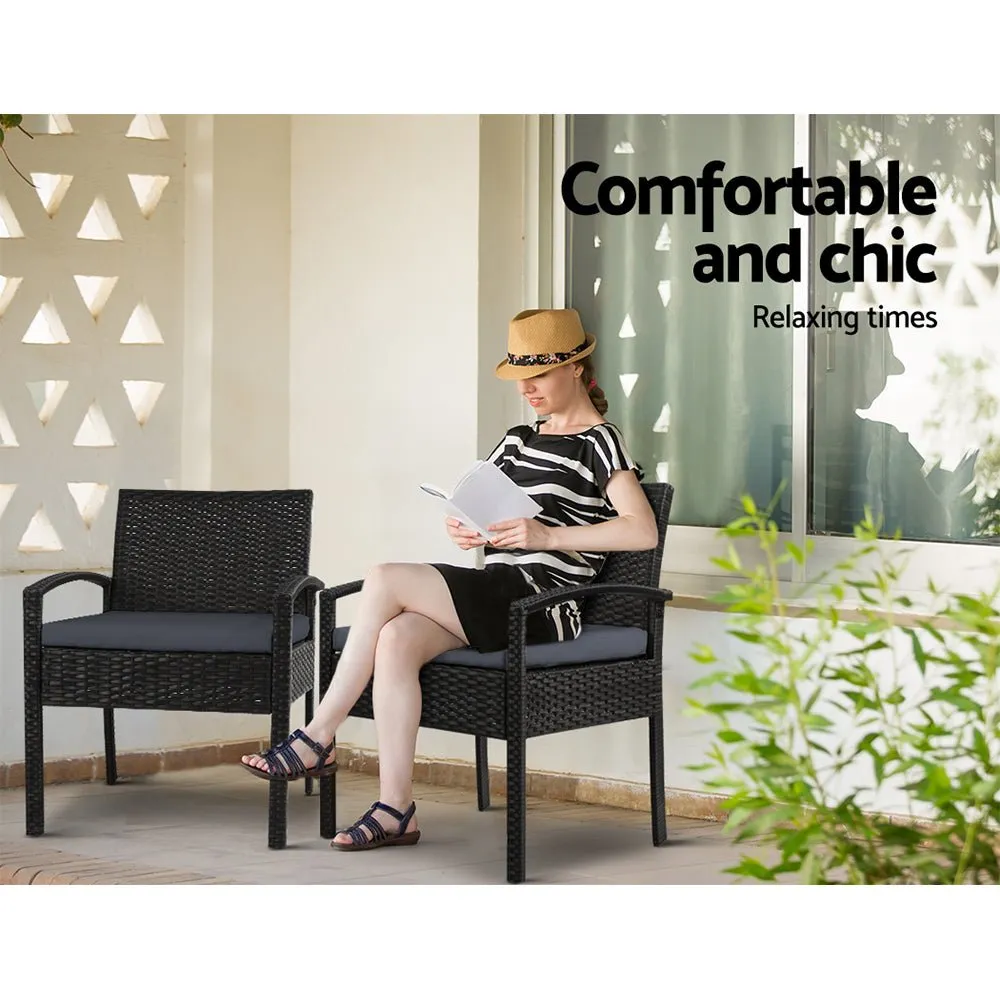 3PCS Outdoor Sofa Set With Table