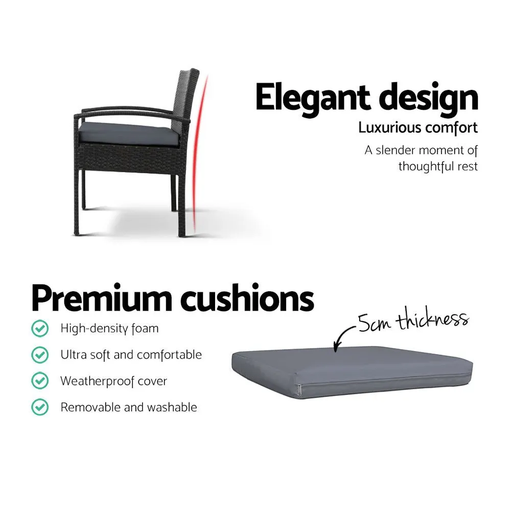 3PCS Outdoor Sofa Set With Table