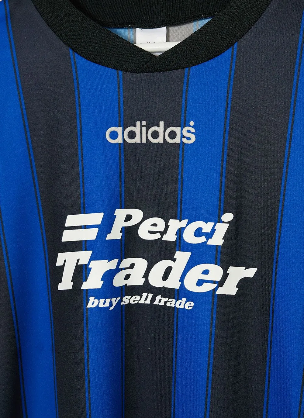 90s Adidas Shirt #15 | Percival x Classic Football Shirts | Blue with Black