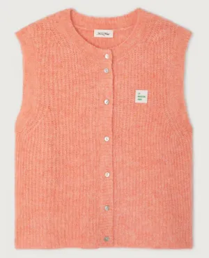 American Vintage East Peaches Sleeveless Cardigan