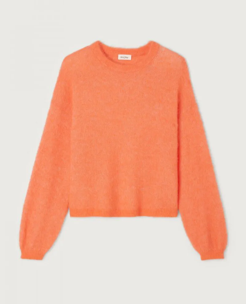 American Vintage Nenybay Fluro Orange Crew Knit