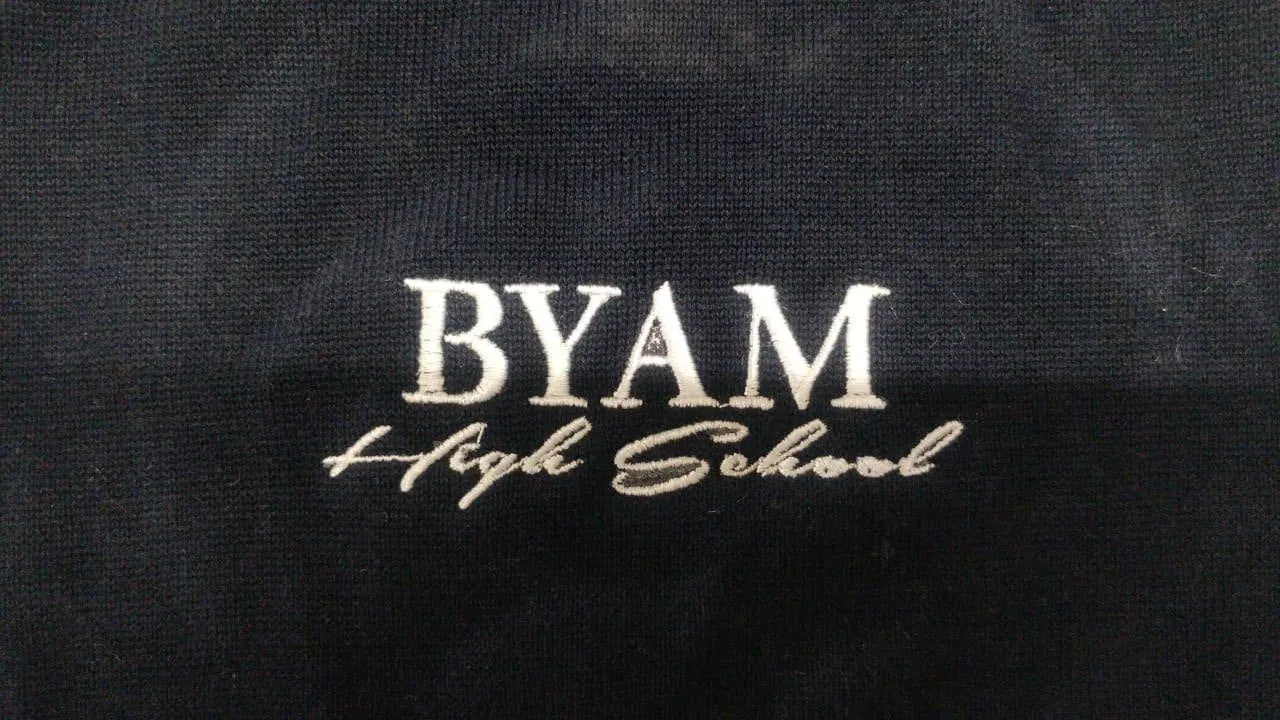 BYAM High High School Black Cotton Hooded Sweatshirt