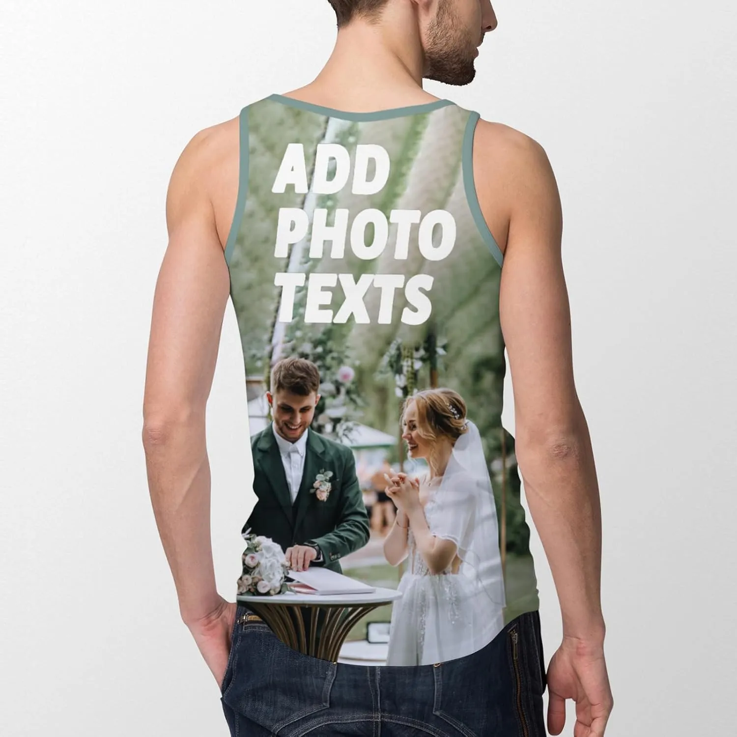 Custom Tank Tops Design Your Own Tank Tops All Over Print Sleeveless Shirts Personalized Photo Text Vest Tees for Men Women