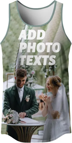 Custom Tank Tops Design Your Own Tank Tops All Over Print Sleeveless Shirts Personalized Photo Text Vest Tees for Men Women