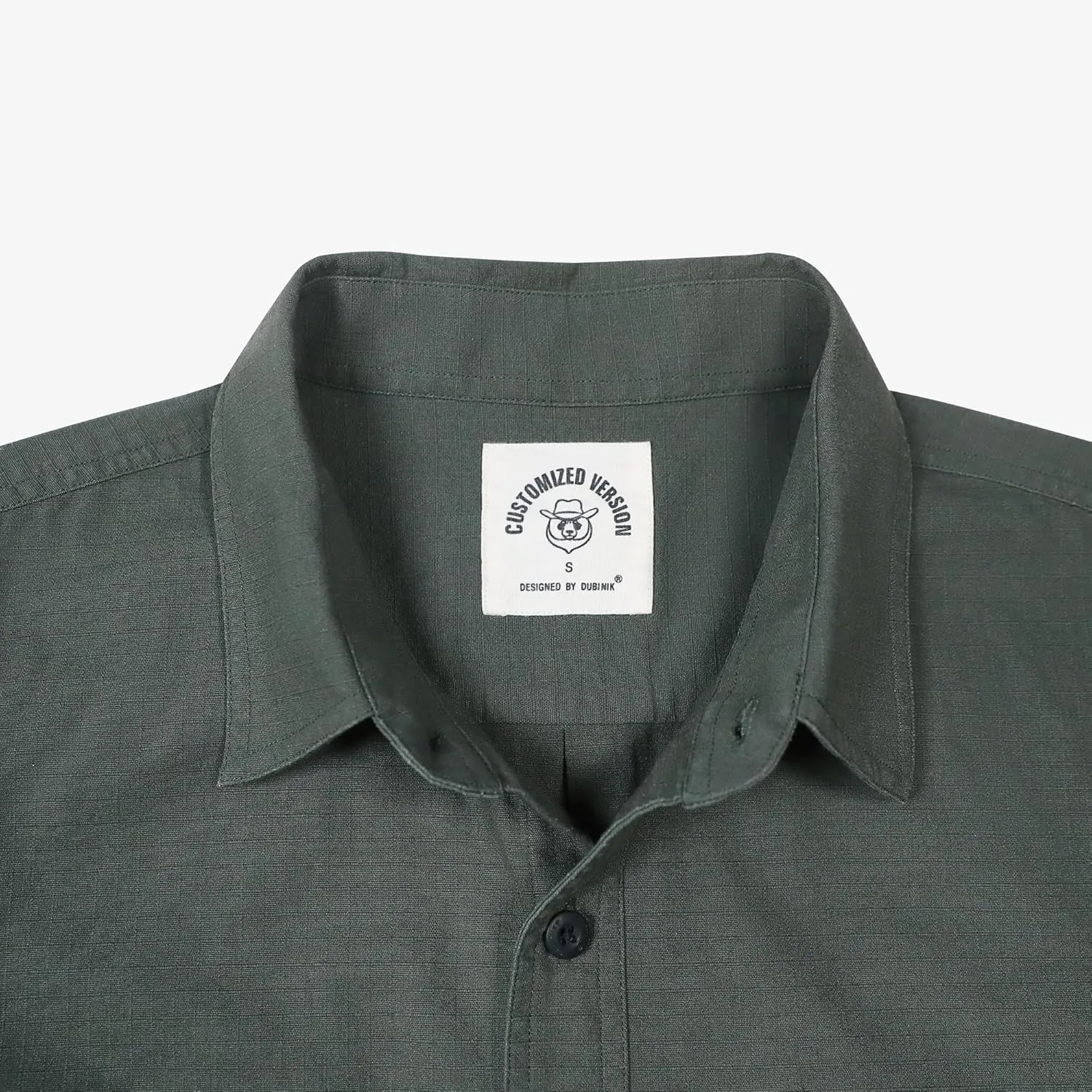 Dubinik Mens Short Sleeve Button Down Shirts Two Pocket Vintage Mens Work Shirt Cotton Mens Shirts Casual with Stretch