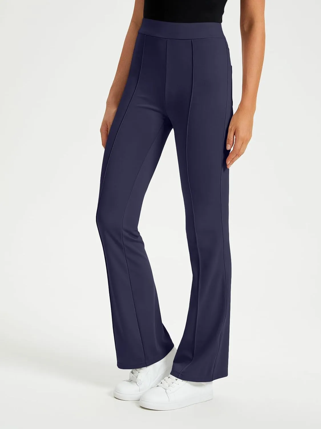 EFAN Womens Work Business Casual Flare Leggings Pants Comfort Office High Waisted Slacks Suits with Pockets 2025