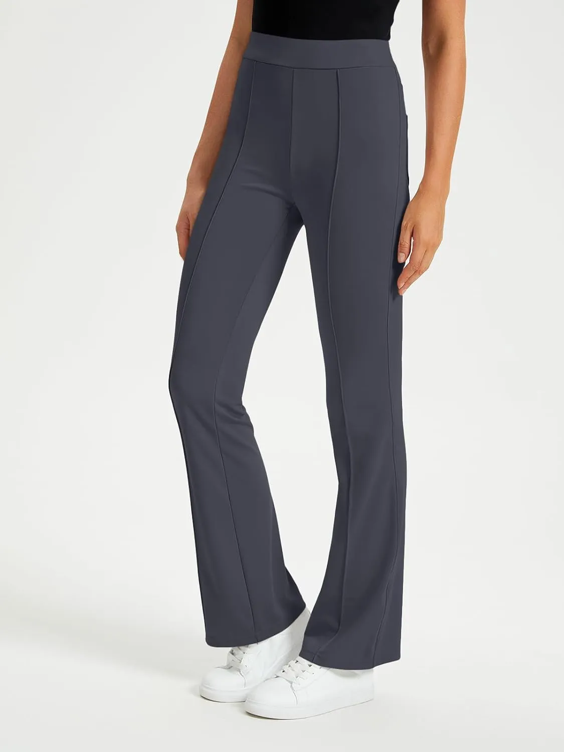 EFAN Womens Work Business Casual Flare Leggings Pants Comfort Office High Waisted Slacks Suits with Pockets 2025