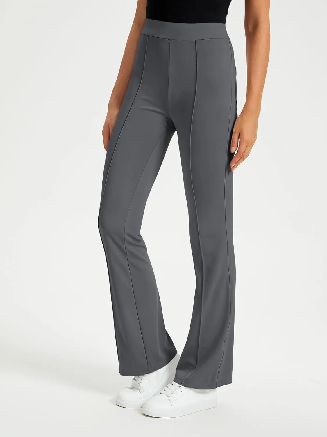 EFAN Womens Work Business Casual Flare Leggings Pants Comfort Office High Waisted Slacks Suits with Pockets 2025