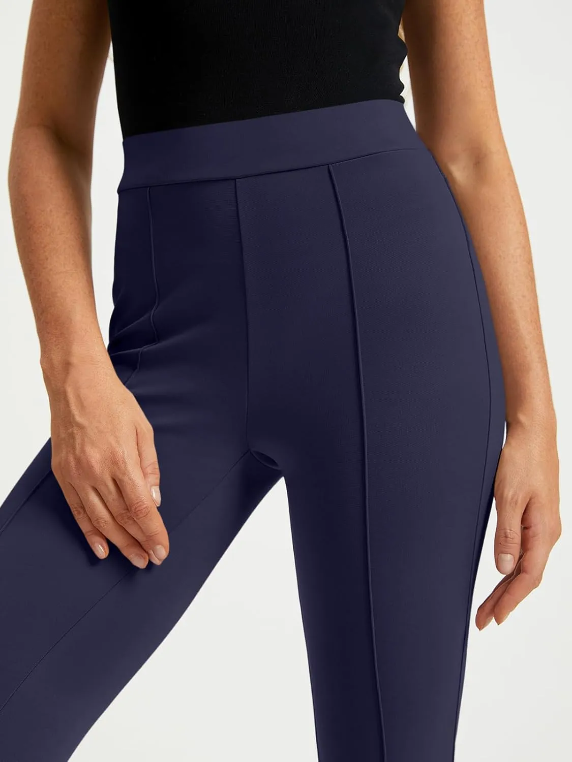 EFAN Womens Work Business Casual Flare Leggings Pants Comfort Office High Waisted Slacks Suits with Pockets 2025