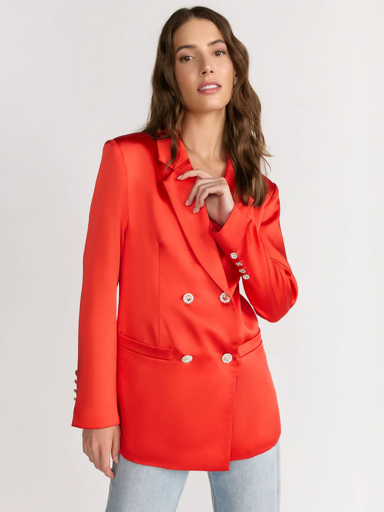 Flying Tomato Long Sleeves Double Breasted Blazer - Brands We Love