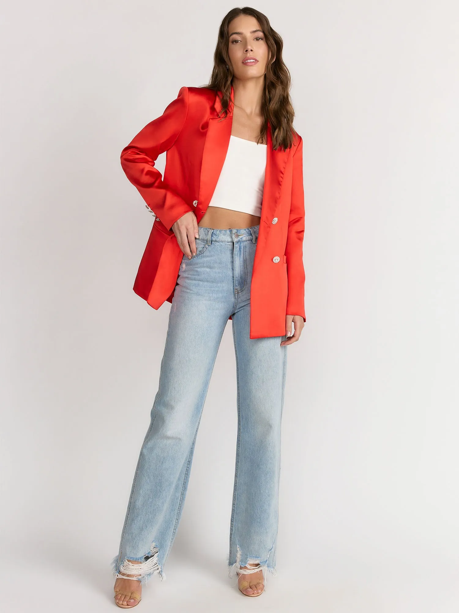 Flying Tomato Long Sleeves Double Breasted Blazer - Brands We Love