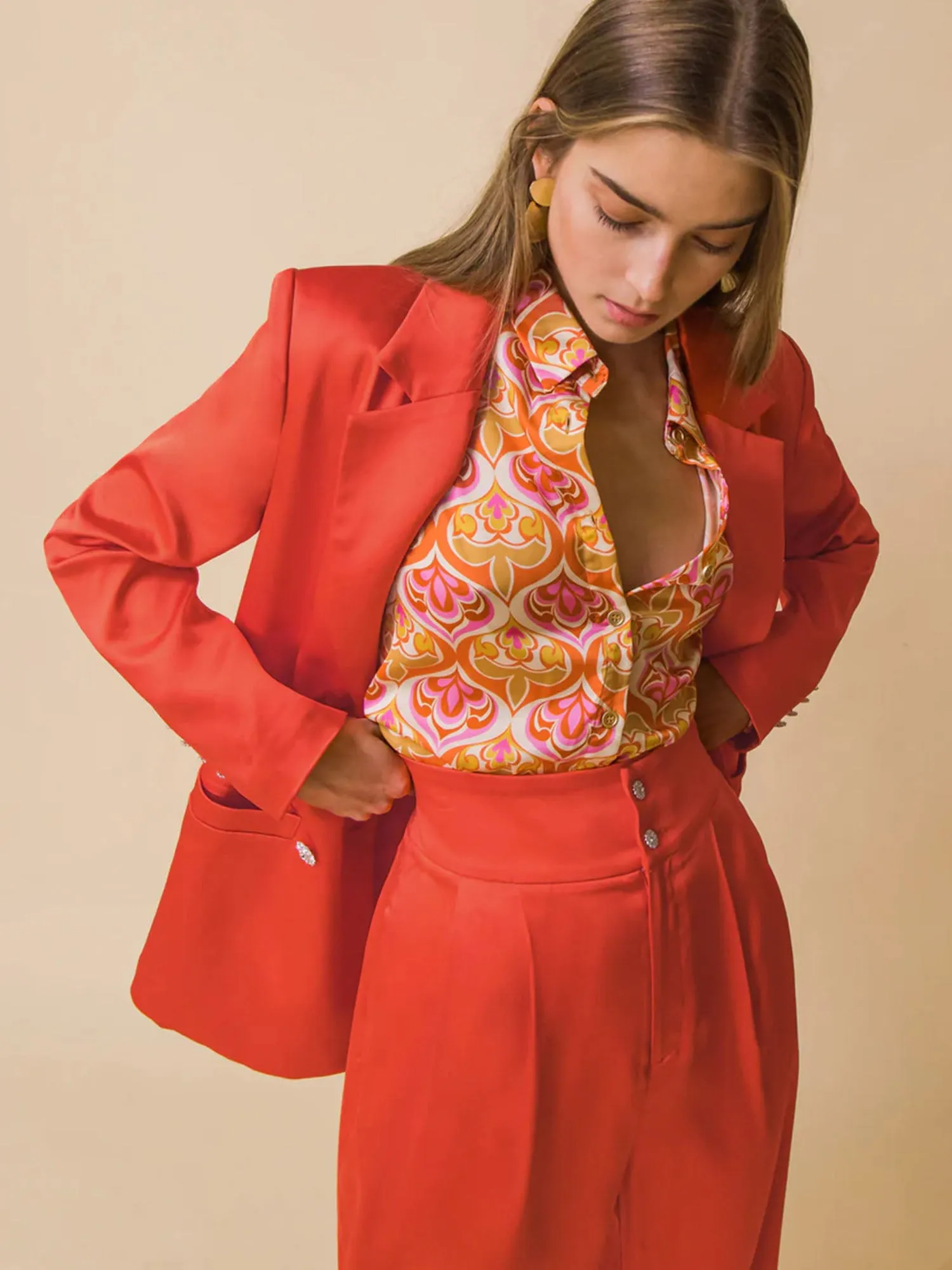 Flying Tomato Long Sleeves Double Breasted Blazer - Brands We Love
