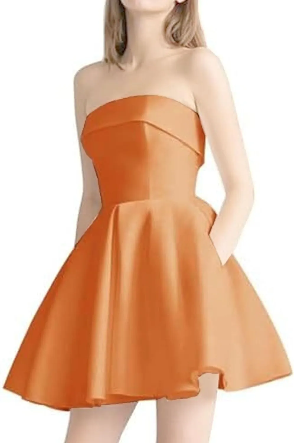 JEKE-DG Women's Tube Top Slim Fit Wedding Guest Dress Backless Solid Party Mini Dress Elegant Sleeveless Prom Club Dresses
