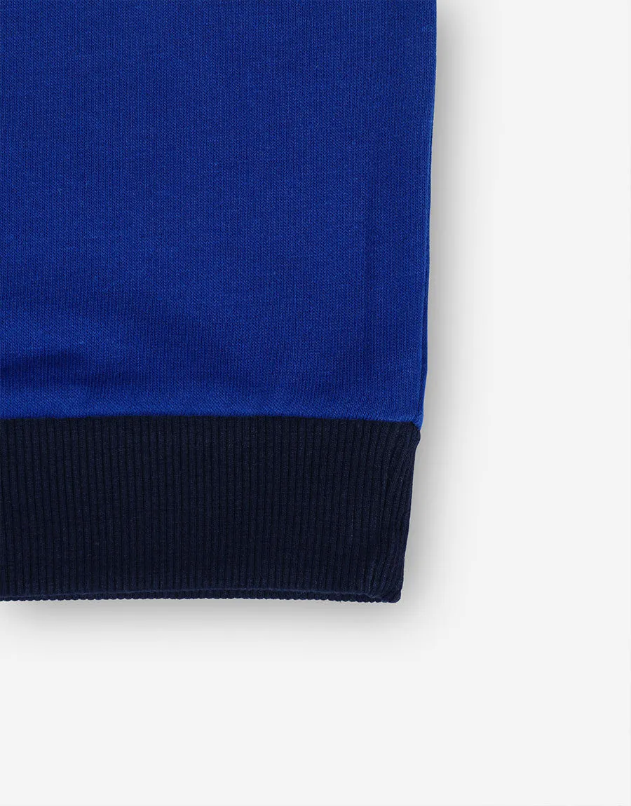 Kid's Fleece Penal Hoodie - Blue
