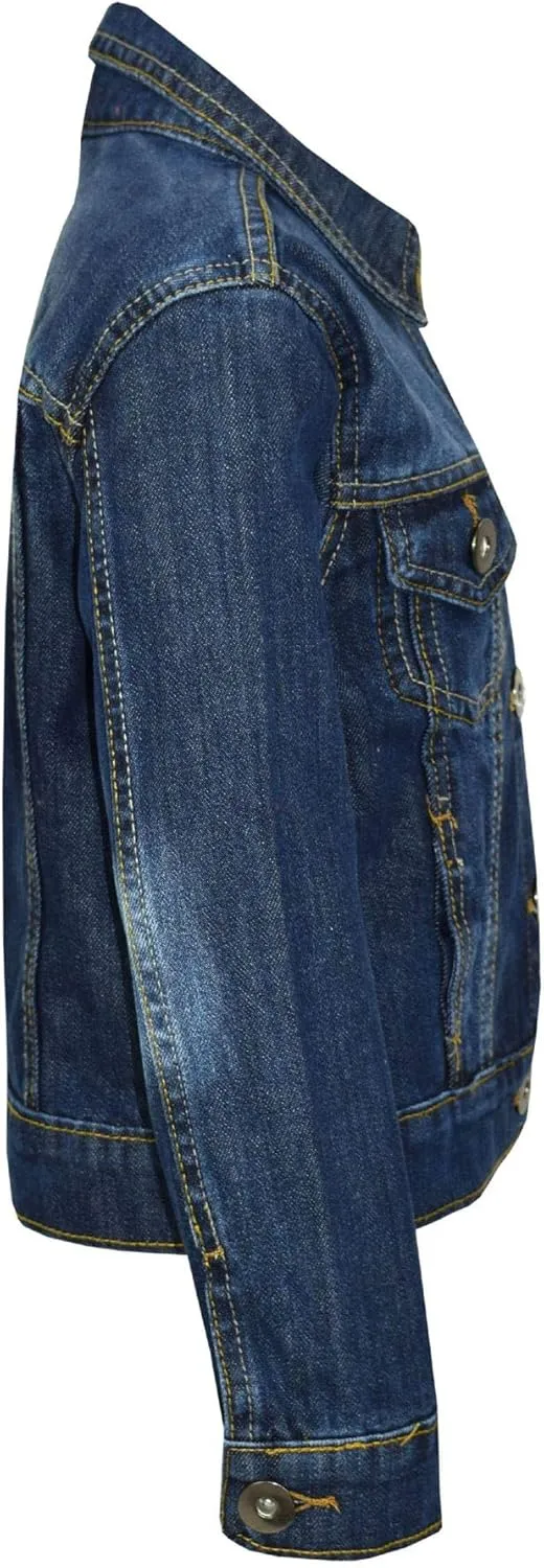 Kids Girls Jackets Designer Denim Style Fashion Jean Jacket Coat New Age 3-13 Yr