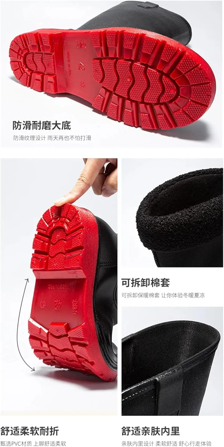Man Boots Rain Boots Non-Slip Comfortable Wear-Resistant Waterproof Shoes