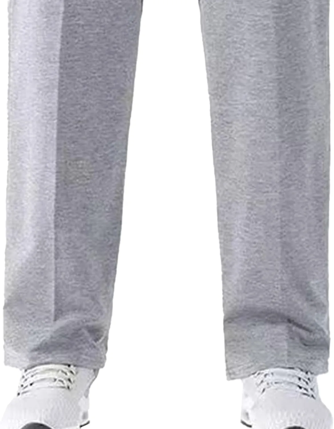Men's Comfort Stretch Loose Fit Outdoor Pants Basic Straight Leg Lightweight Trousers Solid Elastic Waist Sweatpants