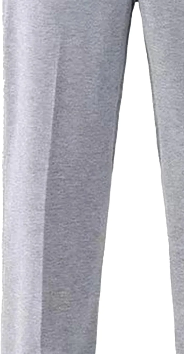 Men's Comfort Stretch Loose Fit Outdoor Pants Basic Straight Leg Lightweight Trousers Solid Elastic Waist Sweatpants
