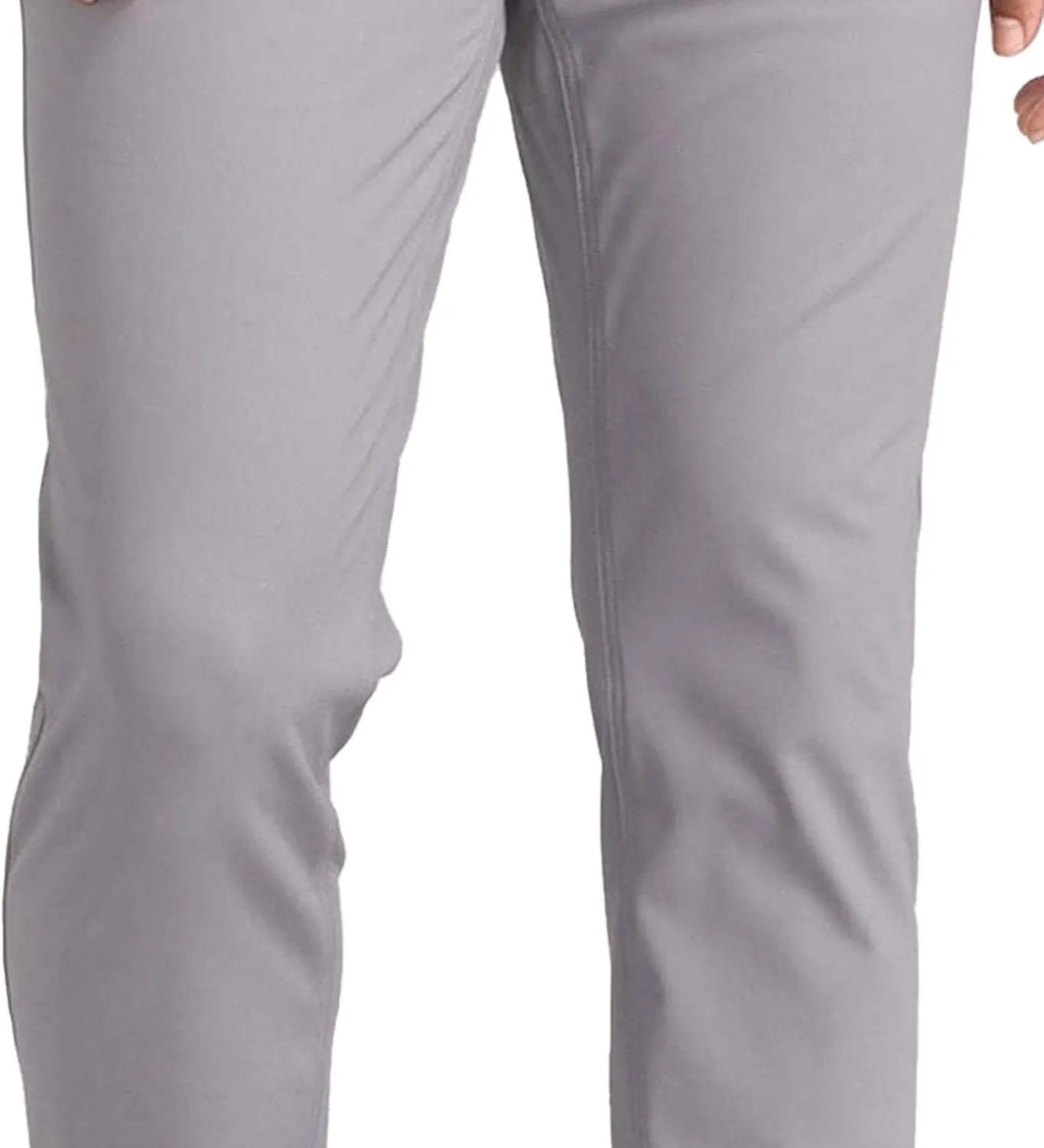 Men's Slim Fit Business Comfort Pants Straight Leg High Waist Casual Trousers Solid Basic Hiking Outdoor Pants