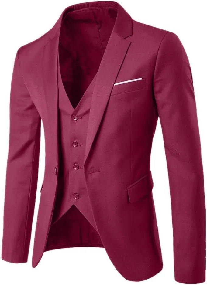 Mens Suits 2024 Slim Wedding Vest Pants Suit Jacket Suit Party Men's Coats Jackets Men Slim Fit Suit Linen Suit For