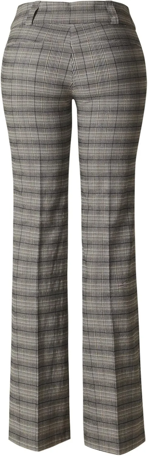 MixMatchy Women's Ultra Stretch Lux Comfort with Flex Motion Bootcut Dress Pants Work Business Office Trousers