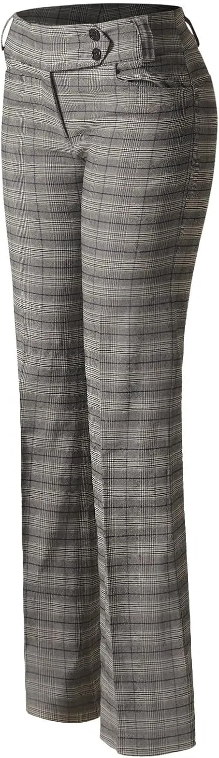 MixMatchy Women's Ultra Stretch Lux Comfort with Flex Motion Bootcut Dress Pants Work Business Office Trousers
