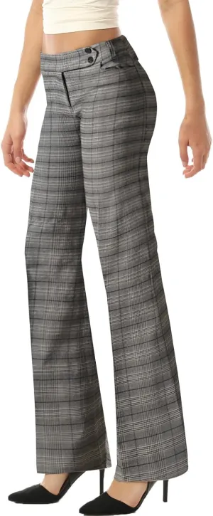 MixMatchy Women's Ultra Stretch Lux Comfort with Flex Motion Bootcut Dress Pants Work Business Office Trousers