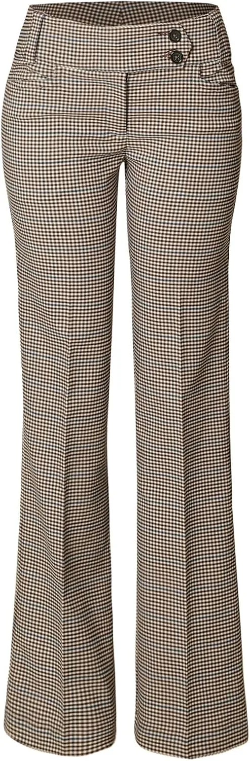 MixMatchy Women's Ultra Stretch Lux Comfort with Flex Motion Bootcut Dress Pants Work Business Office Trousers