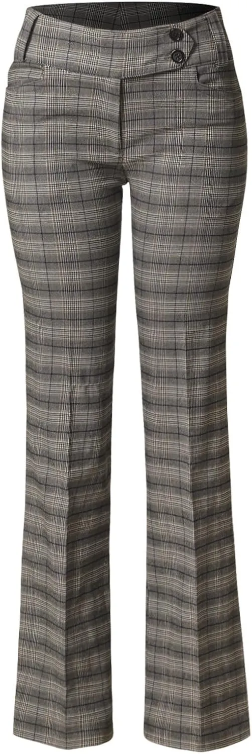 MixMatchy Women's Ultra Stretch Lux Comfort with Flex Motion Bootcut Dress Pants Work Business Office Trousers