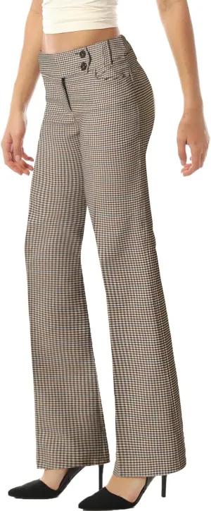 MixMatchy Women's Ultra Stretch Lux Comfort with Flex Motion Bootcut Dress Pants Work Business Office Trousers