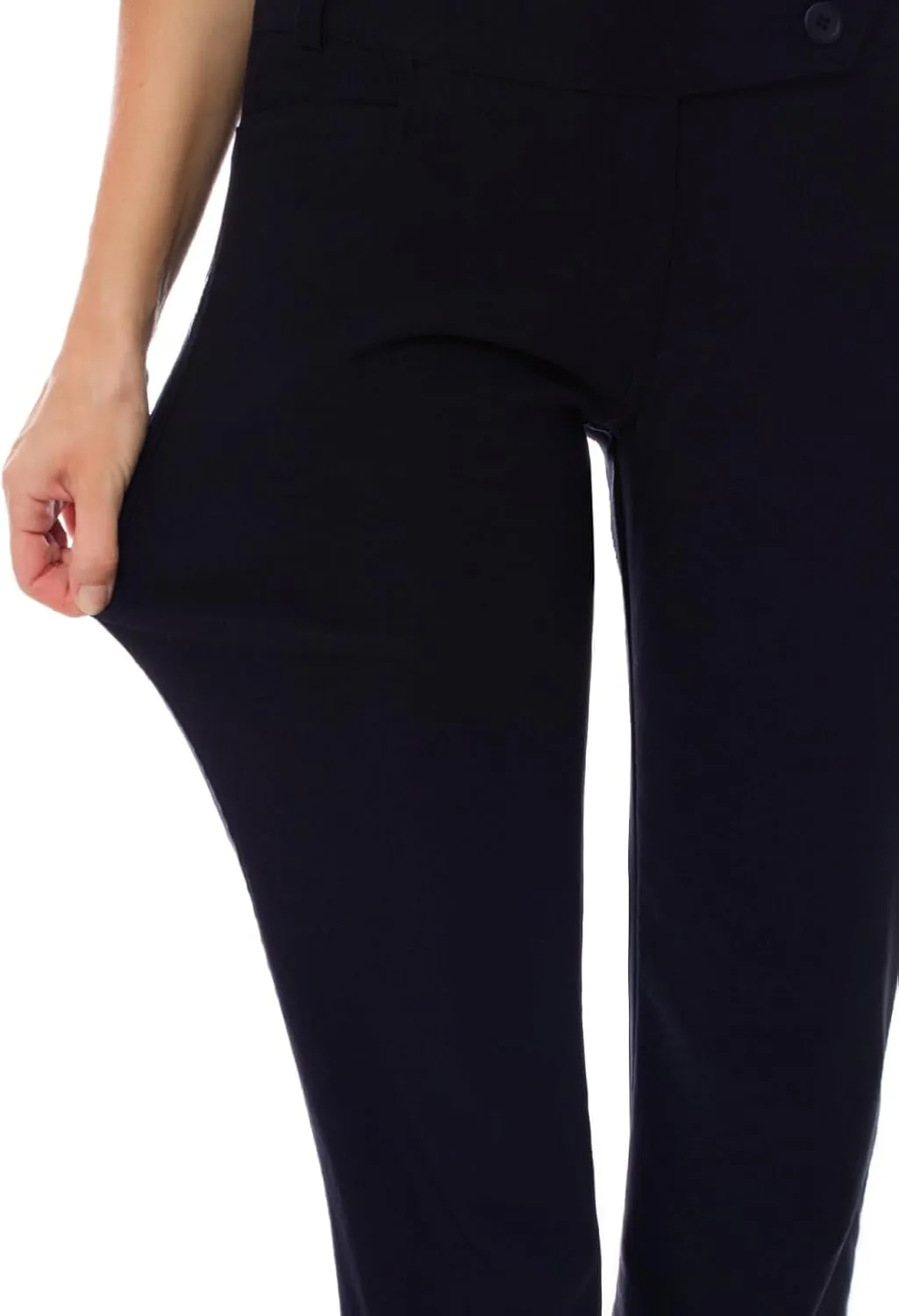 MixMatchy Women's Ultra Stretch Lux Comfort with Flex Motion Bootcut Dress Pants Work Business Office Trousers