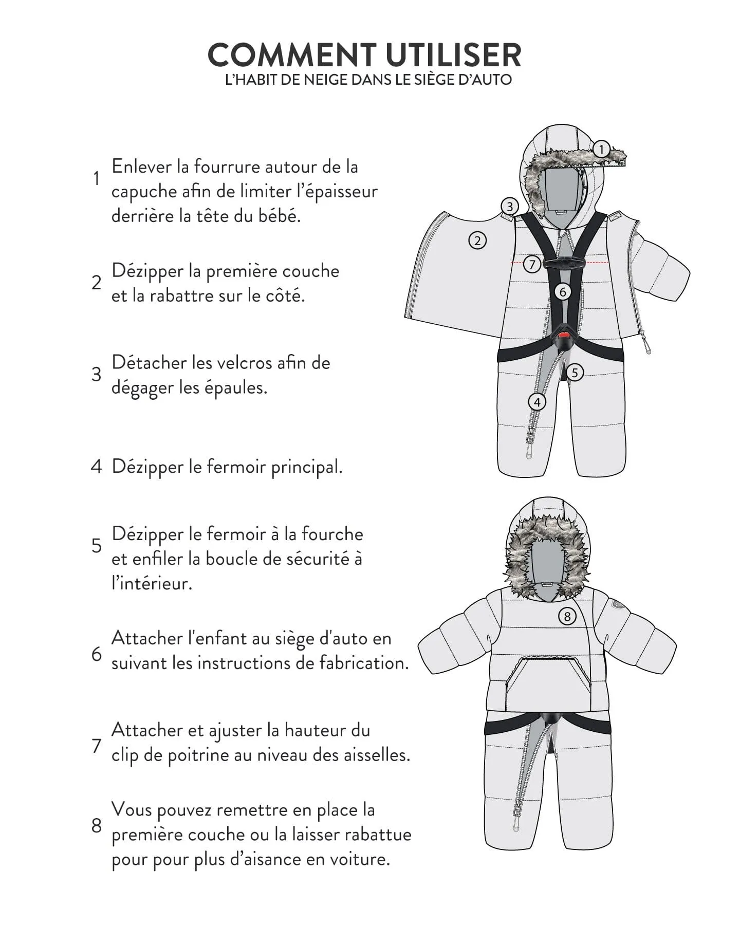 One Piece Baby Hooded Snowsuit Sage Printed Racoons Designed For Car Seat