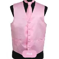 PINK Mens Solid Vest