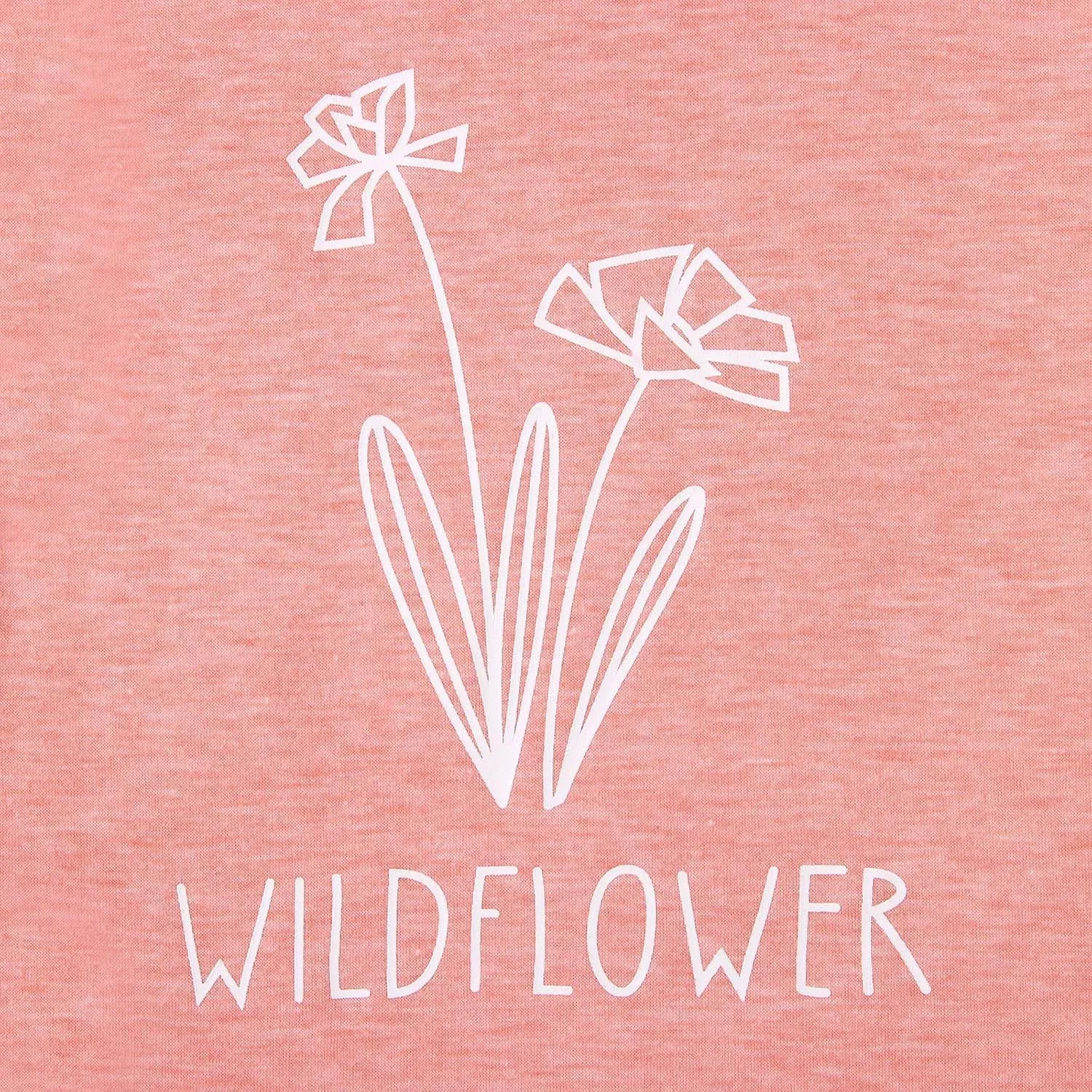 Raising A Wildflower Mommy and Me Shirts Cute Floral Graphic T-Shirt Mom and Daughter Outfits Summer Short Sleeve Tees