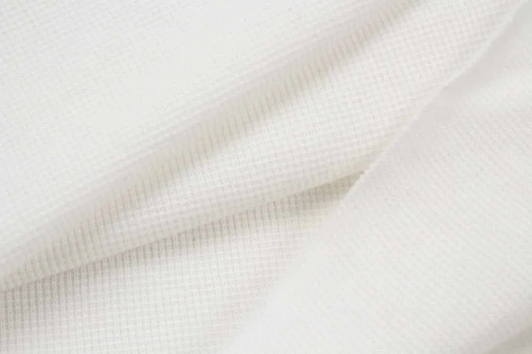 Soft Cotton Waffle Rib - Off White