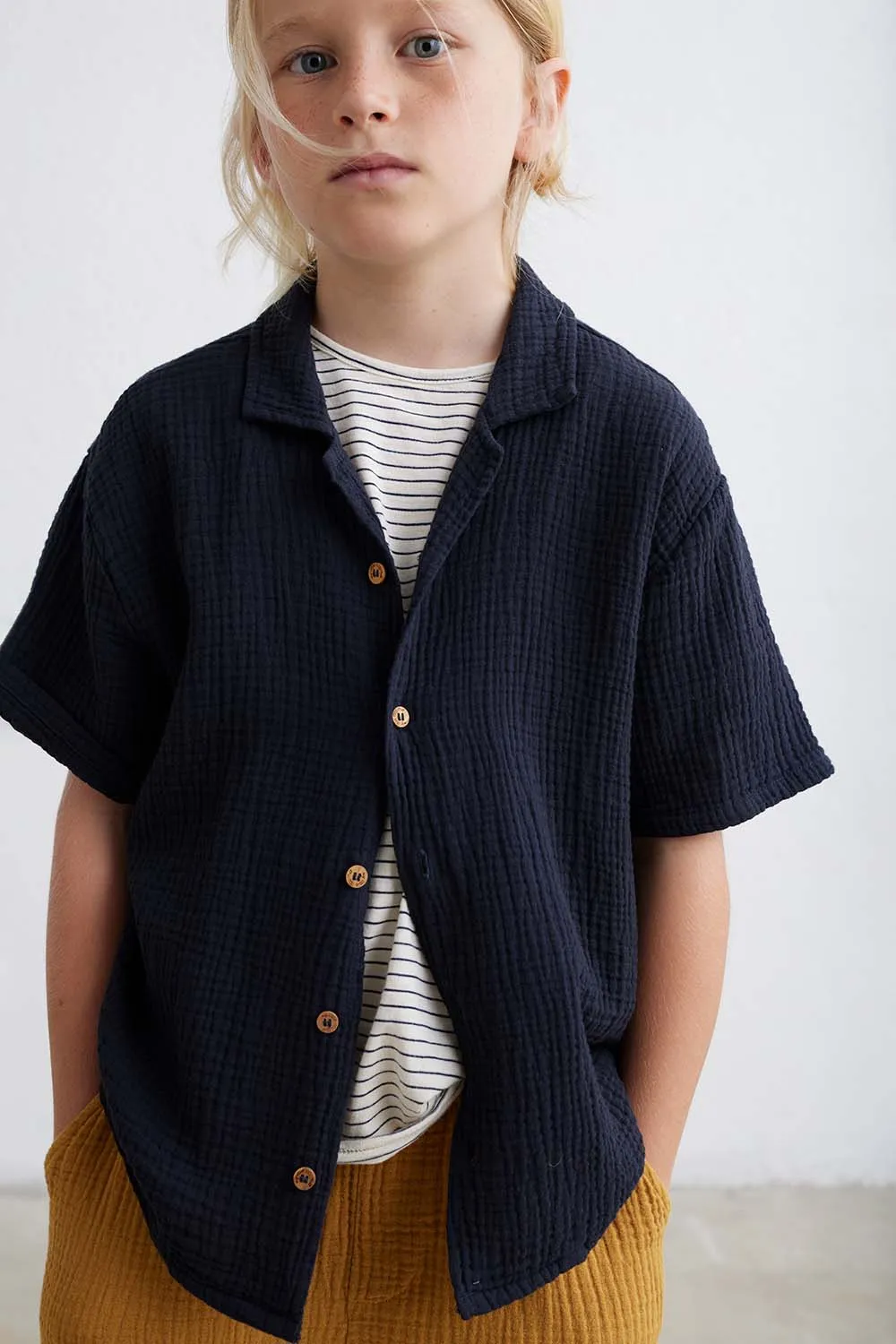 Soft gauze shirt