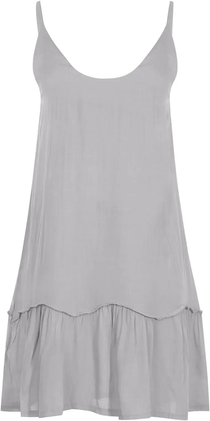 Sundresses for Women 2024 Trendy v Neck Pleated Adjustable Spaghetti Strap Beach Dress Backless Sexy Short Dress