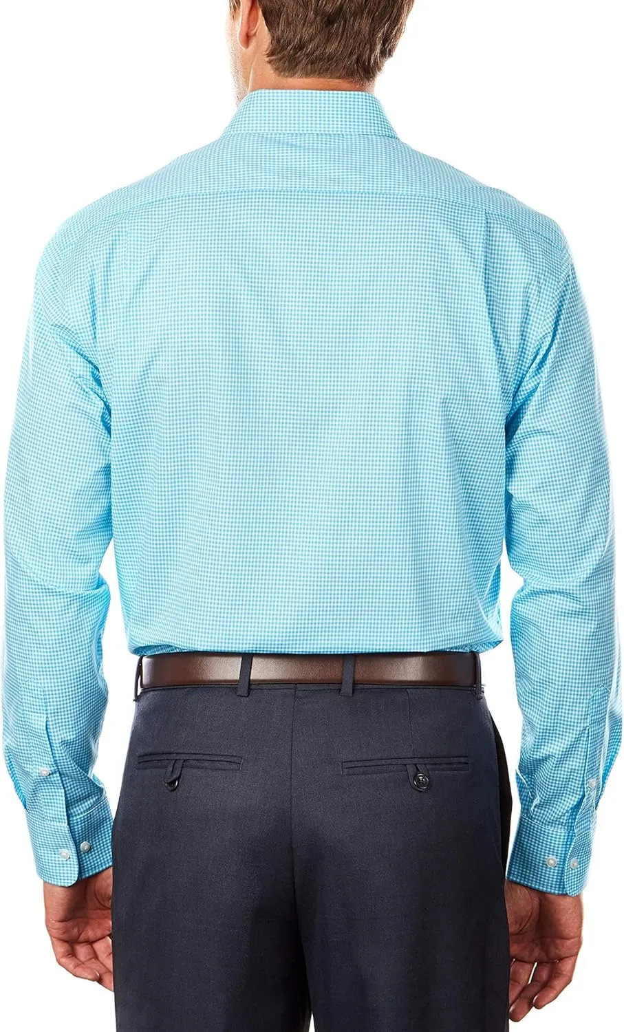 Tommy Hilfiger Men's Regular Fit Non Iron Gingham Dress Shirt - Amazon Exclusive