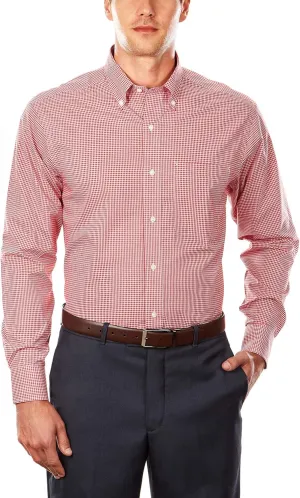 Tommy Hilfiger Men's Regular Fit Non Iron Gingham Dress Shirt - Amazon Exclusive