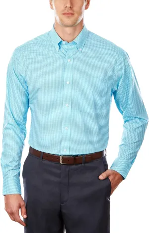Tommy Hilfiger Men's Regular Fit Non Iron Gingham Dress Shirt - Amazon Exclusive
