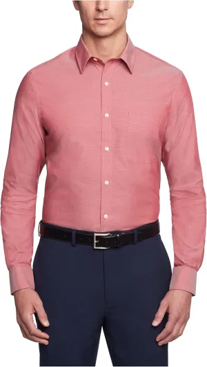 Tommy Hilfiger Men's Regular Fit Non Iron Solid Dress Shirt - Amazon Exclusive