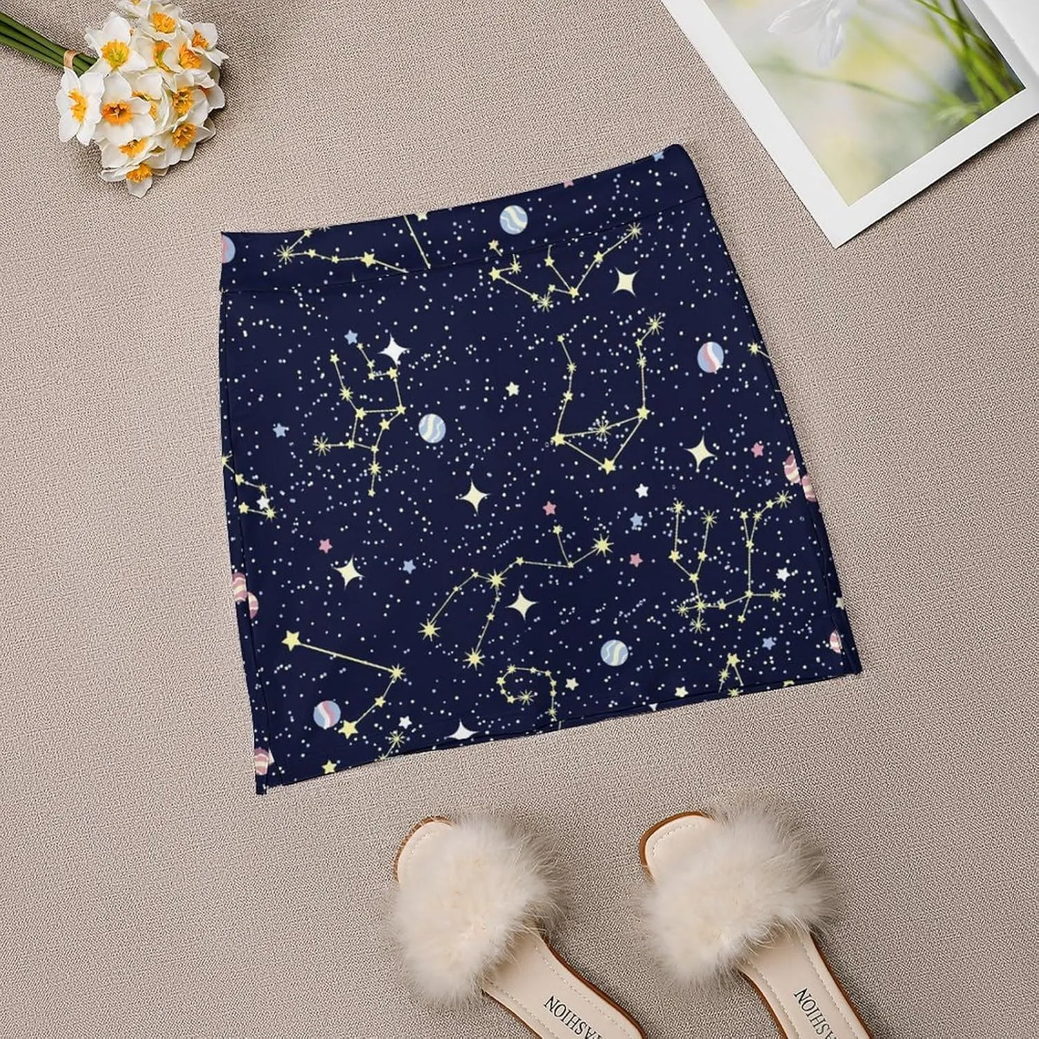 Trouser Skirt,Women's Versatile Stretch Casual Mini Skirt Light Proof