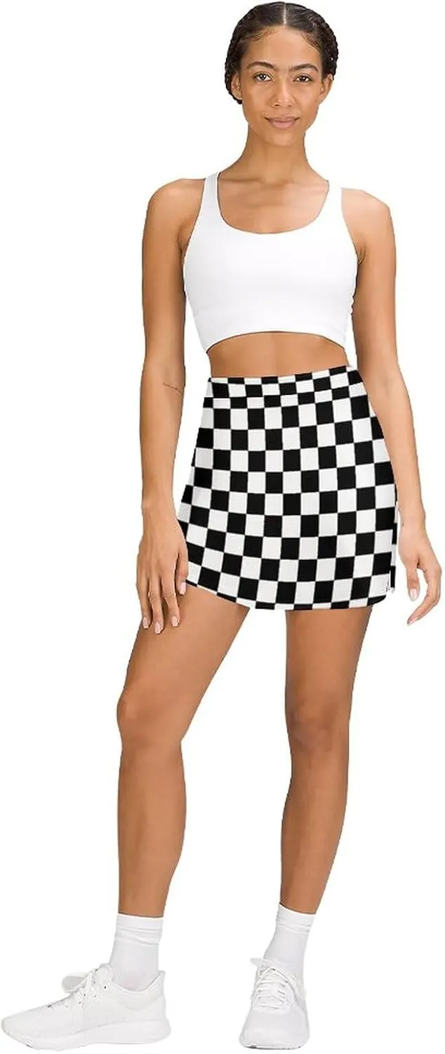 Trouser Skirt,Women's Versatile Stretch Casual Mini Skirt Light Proof