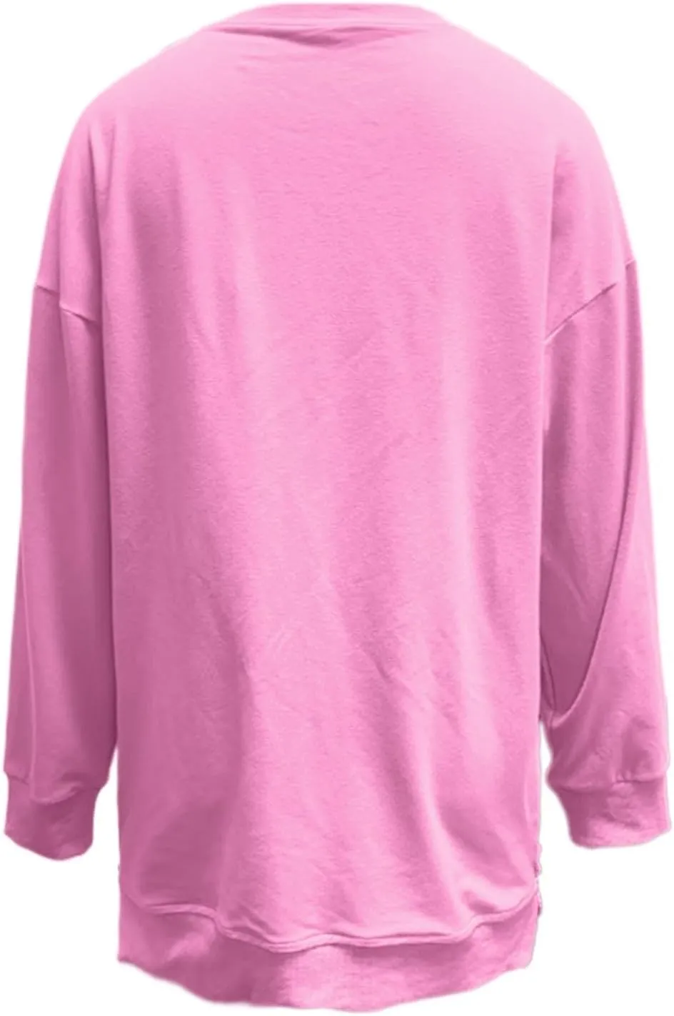 Womens Oversized Sweatshirt Crewneck Long Sleeve Tunic Pollover Shirt Side Zipper Hoodie Tops 2025 Spring Clothes