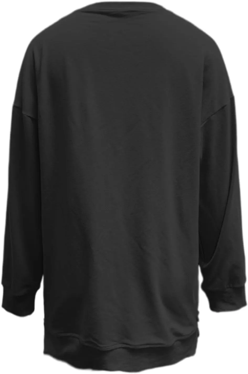 Womens Oversized Sweatshirt Crewneck Long Sleeve Tunic Pollover Shirt Side Zipper Hoodie Tops 2025 Spring Clothes