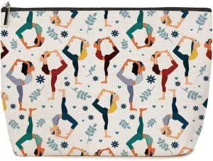 Yoga Gift Lover Gifts Instructor Makeup Bag Cosmetic Bag, Yoga Teacher Toiletry Bag Makeup Bag Accessories Organizer Pilates Instructor Gift Pilates Teacher Gifts